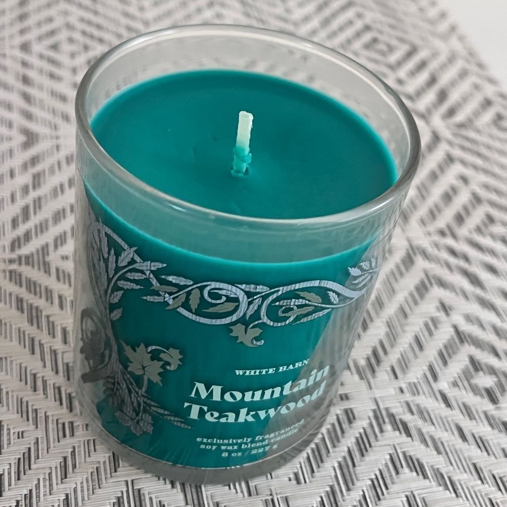 BBW Single Wick Candle MOUNTAIN TEAKWOOD - Picture 3 of 4
